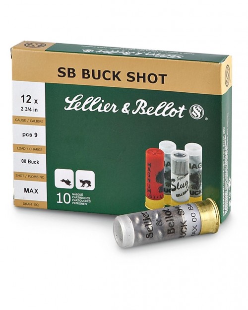 Боеприпас за гладкоцевно оръжие Sellier Bellot 12/70 Buck Shot на супер цена от Диана Армс